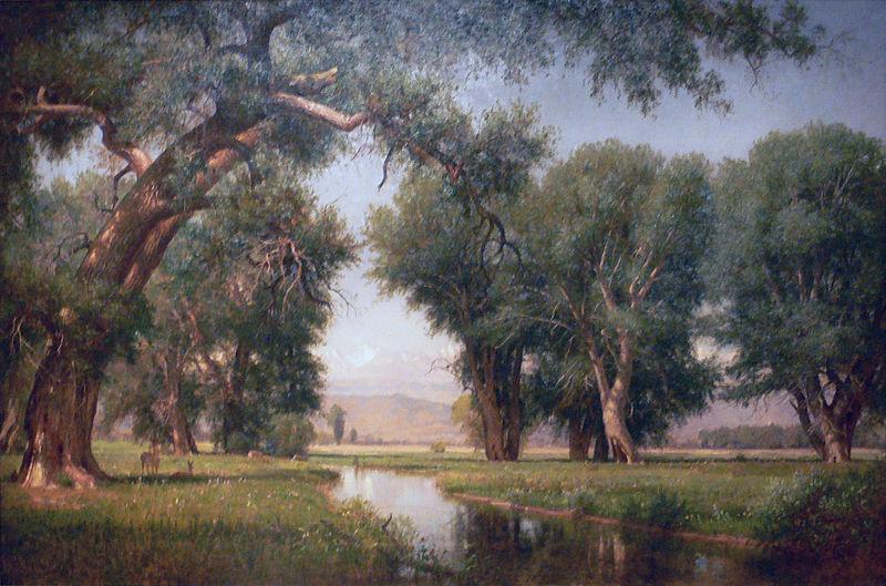 Worthington Whittredge On the Cache La Poudre River, Colorado France oil painting art